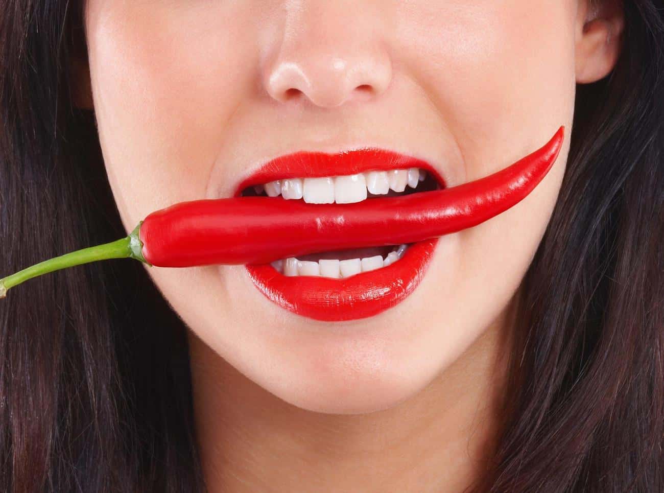 Close-up of a smile with immediate whitening results after treatment Preston